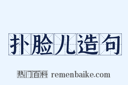 扑脸儿造句是什么意思的图片